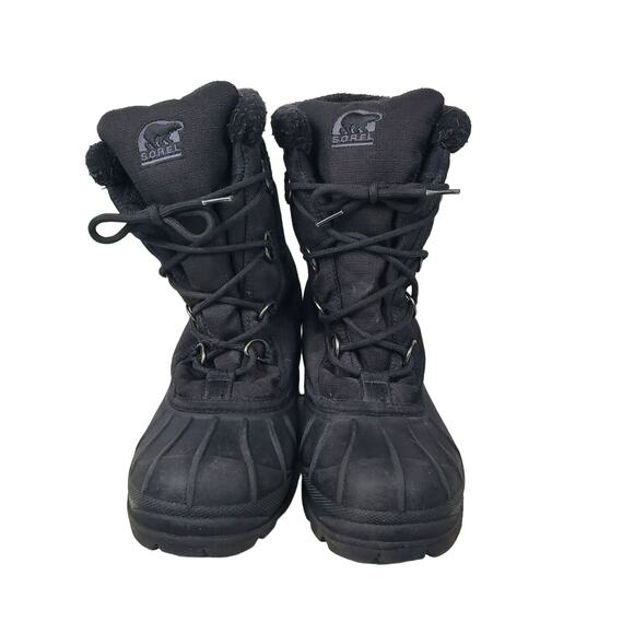 Sorel Womens Snow Boots Size 11 Cumberland Water Wind Resistant Thermolite Black - Picture 3 of 8